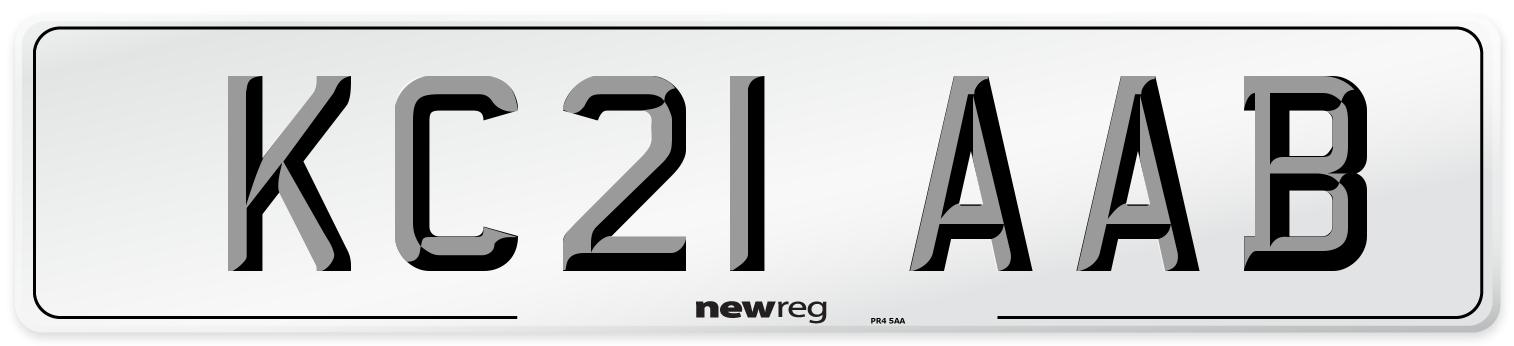 KC21 AAB Number Plate from New Reg